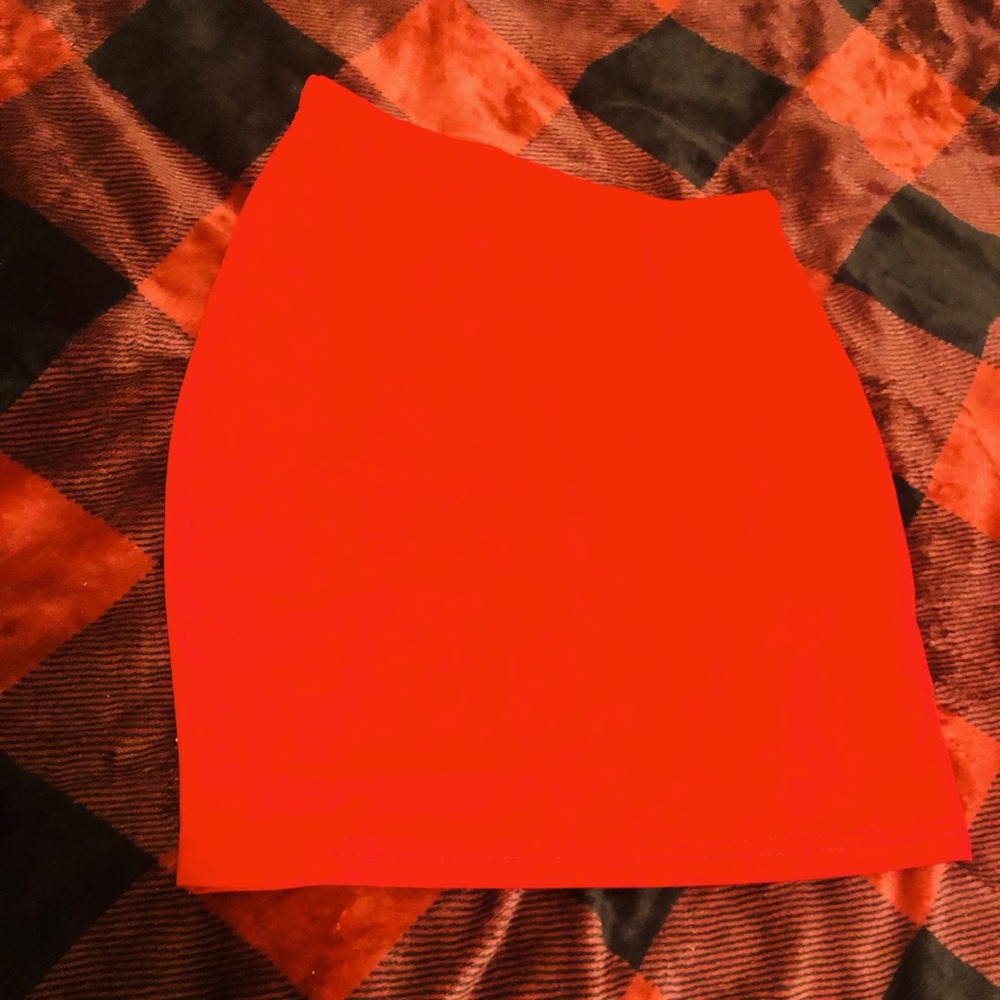Red mini skirt size xs